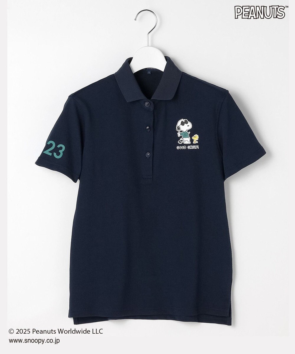 23区GOLF 【WOMEN】『PEANUTS』コラボ　「JOE COOL」半袖ポロシャツ 