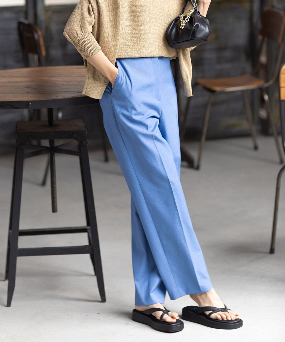 ICB 【洗える】 LooseWeave ワイドストレートパンツ 