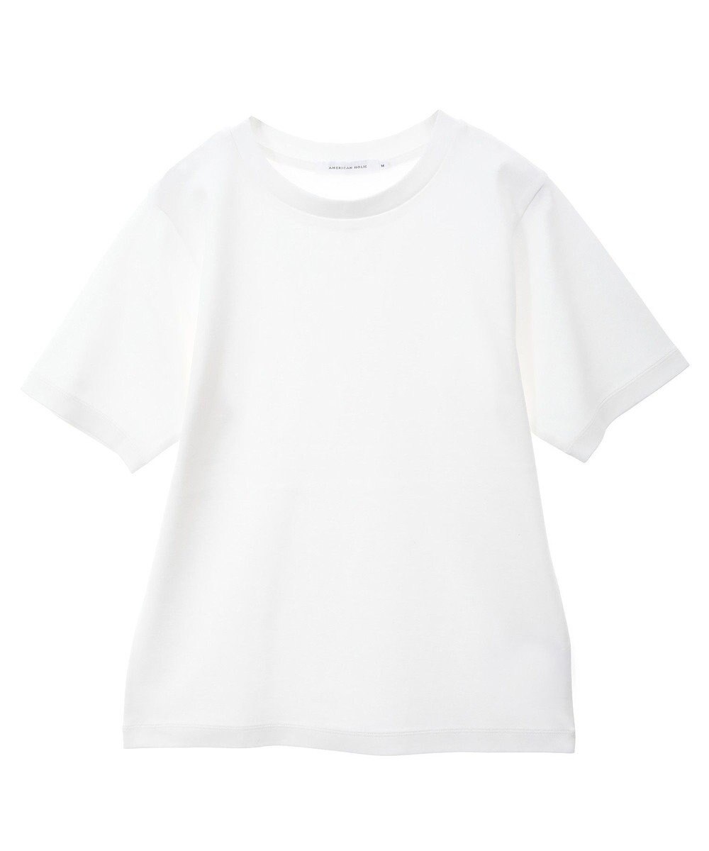 AMERICAN HOLIC きれいめコットンベーシックＴシャツ（５分袖） 