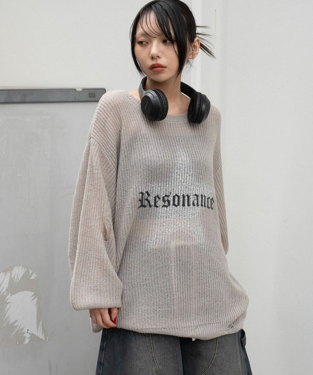 WEGO モヘアタッチスターBIGニット 