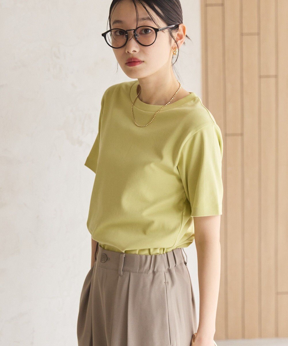 AMERICAN HOLIC きれいめコットンベーシックＴシャツ（５分袖） 