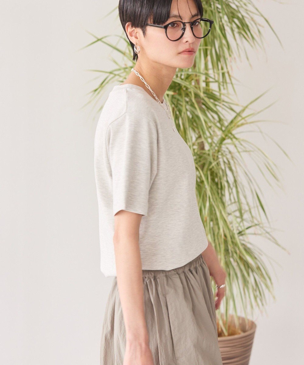 AMERICAN HOLIC きれいめコットンベーシックＴシャツ（５分袖） 