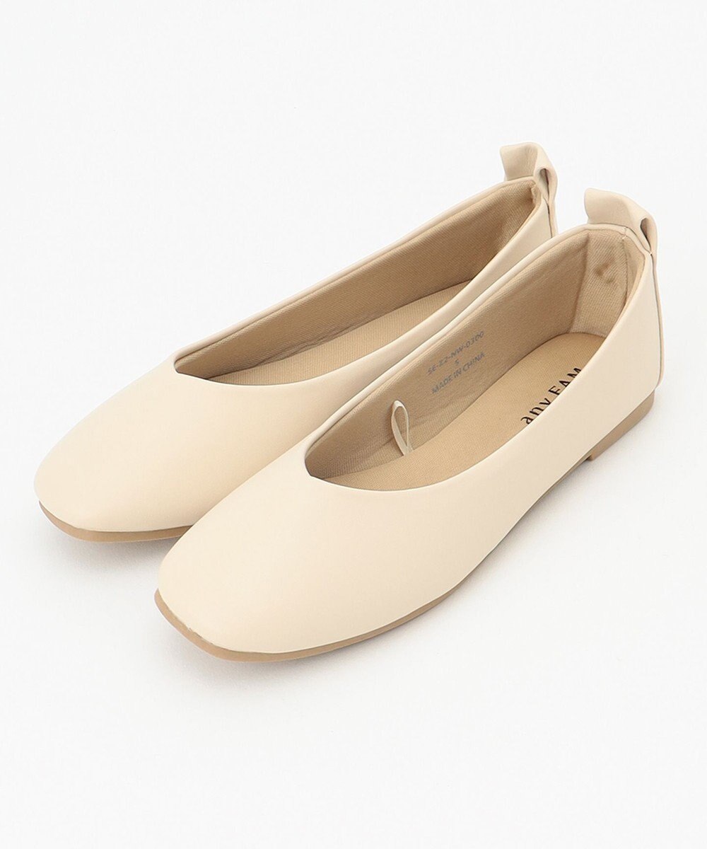 ANY 【定番人気・履き心地抜群】走れるスクエアバレエシューズ 