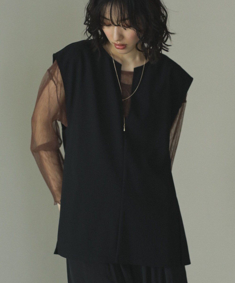 Green Parks リップルフレアベスト 