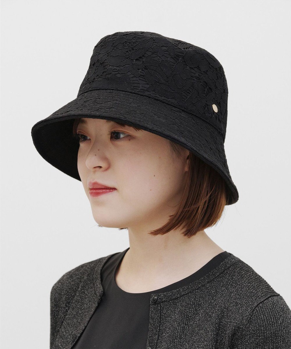 TOCCA 【リバーシブル・洗える】INSIDE LACE BUCKET HAT バケットハット 