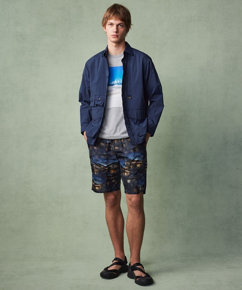 JOSEPH ABBOUD MOUNTAIN 【吸水速乾/消臭性】デオドライ天竺 フォトプリント Ｔシャツ 