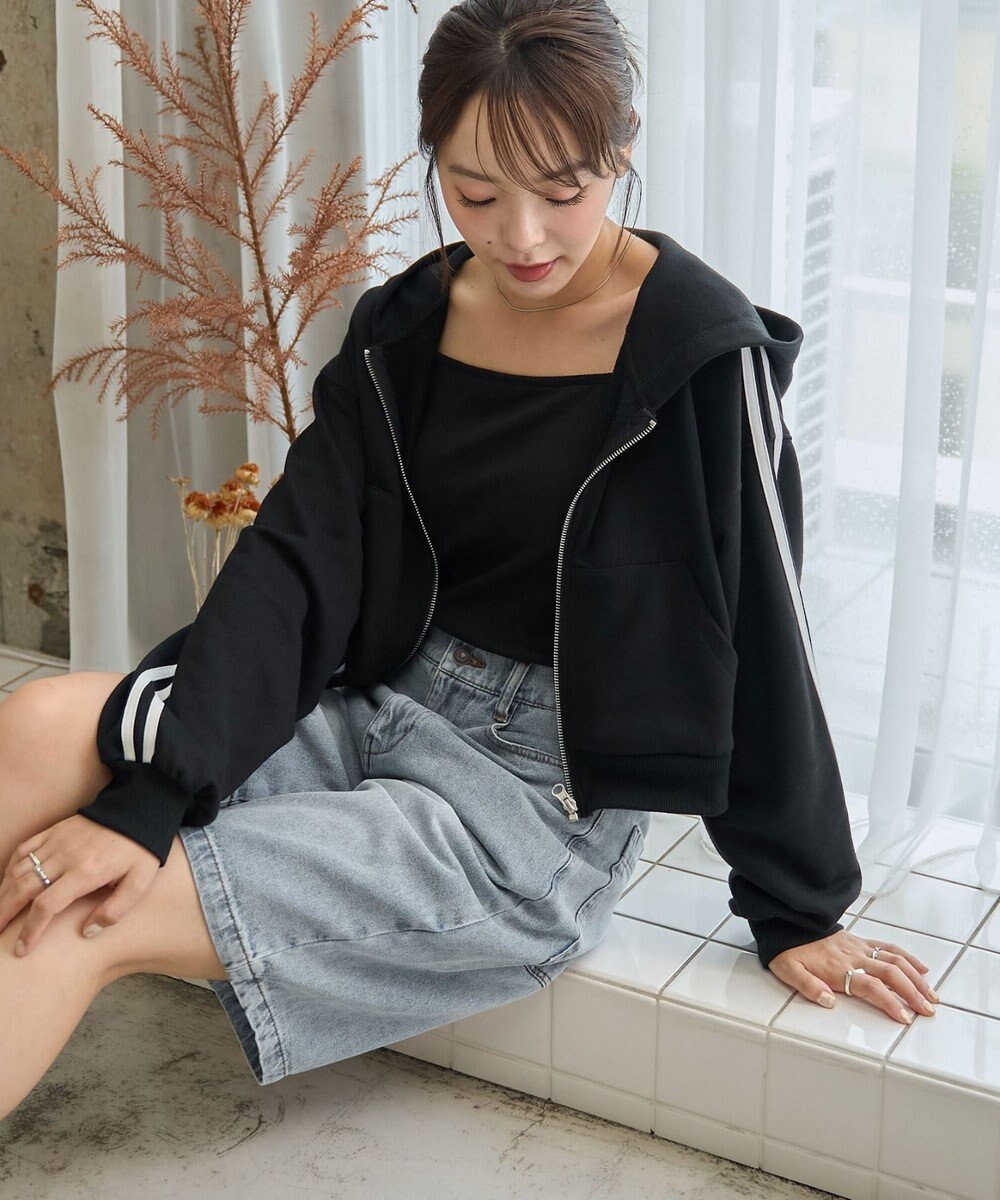 WEGO ショートジップパーカー 