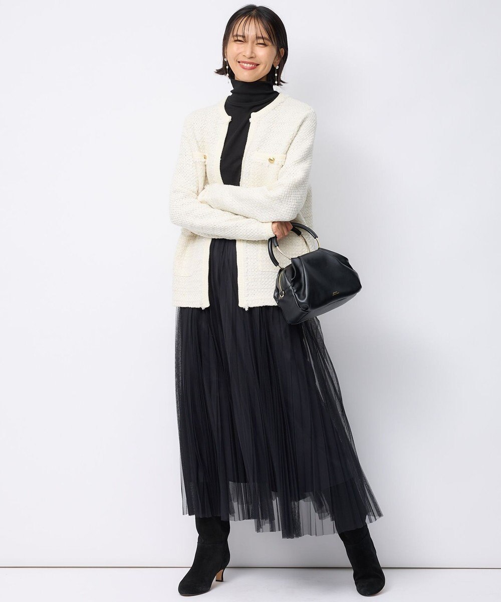 23区 【洗える】チュール プリーツ スカート 