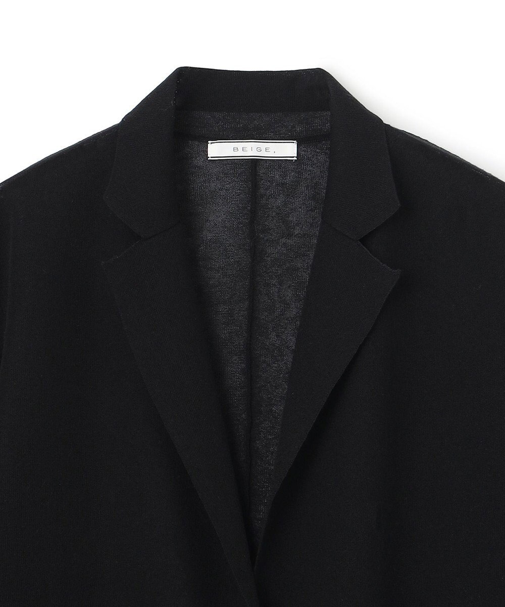 BEIGE， PYRRHOT / シアーコンビ ニットジャケット 