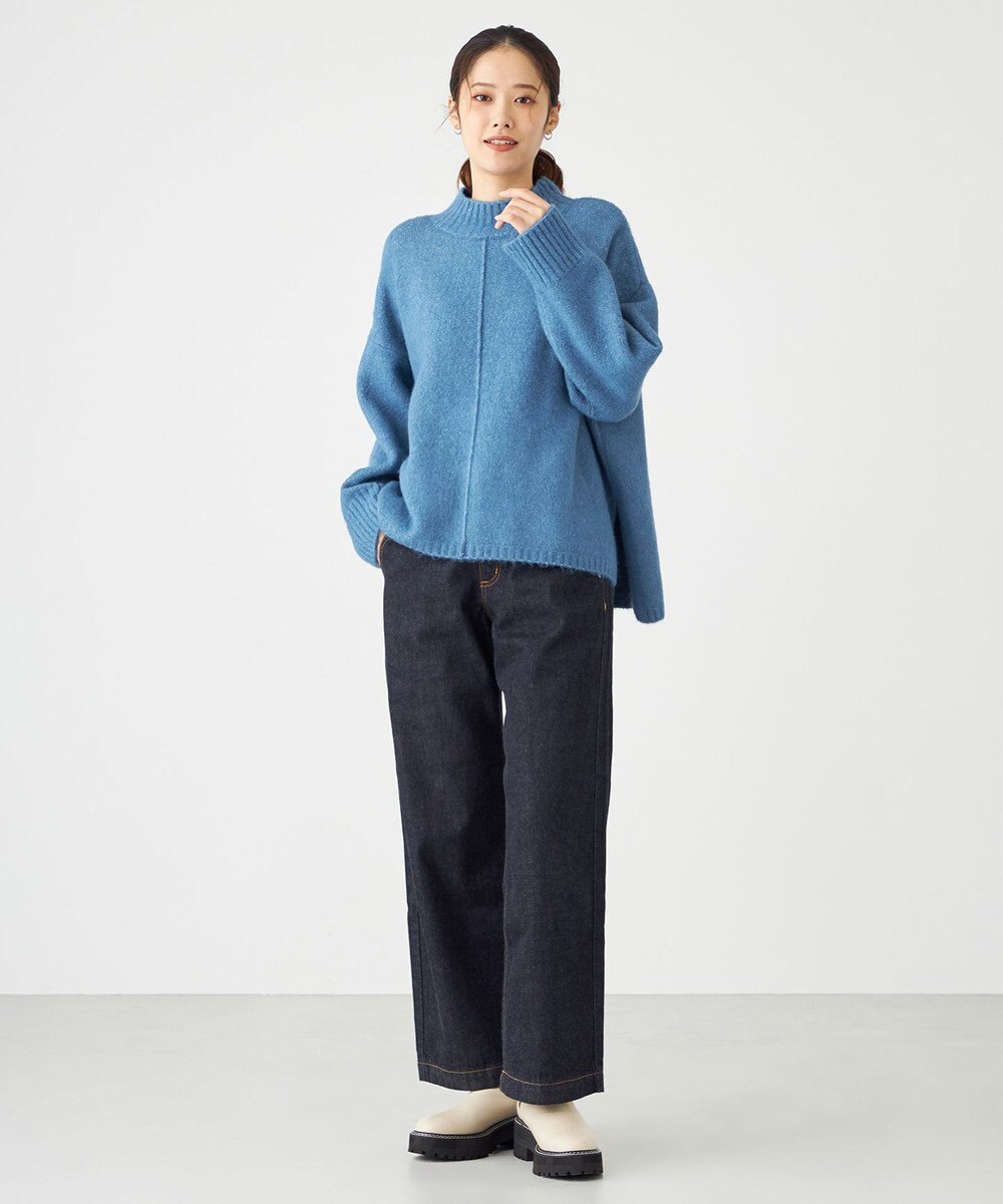 SHARE PARK LADIES スフレヤーンモックネックニット 