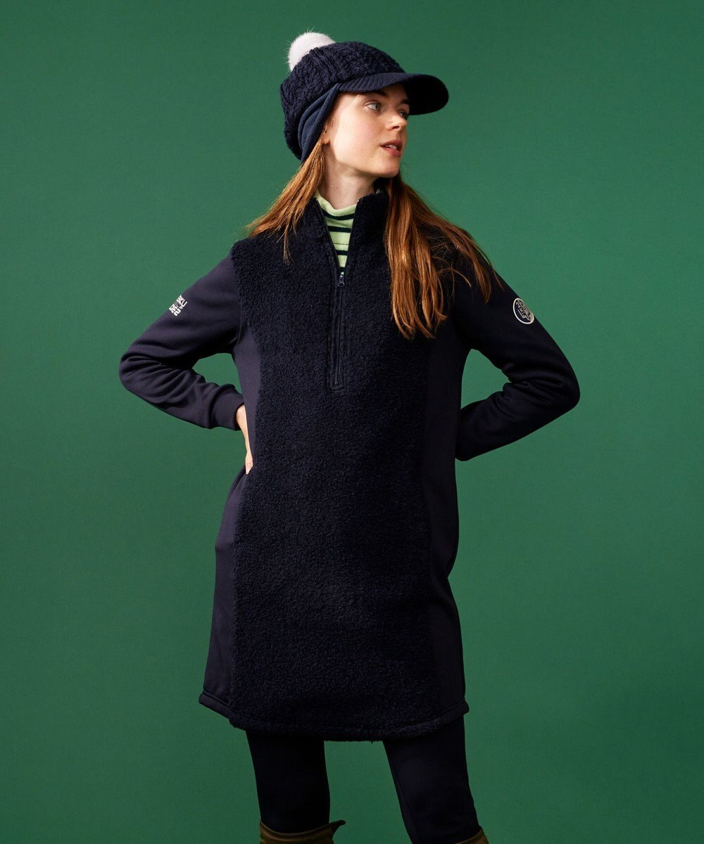 23区GOLF 【WOMEN】つば付きケーブル ニットキャップ 