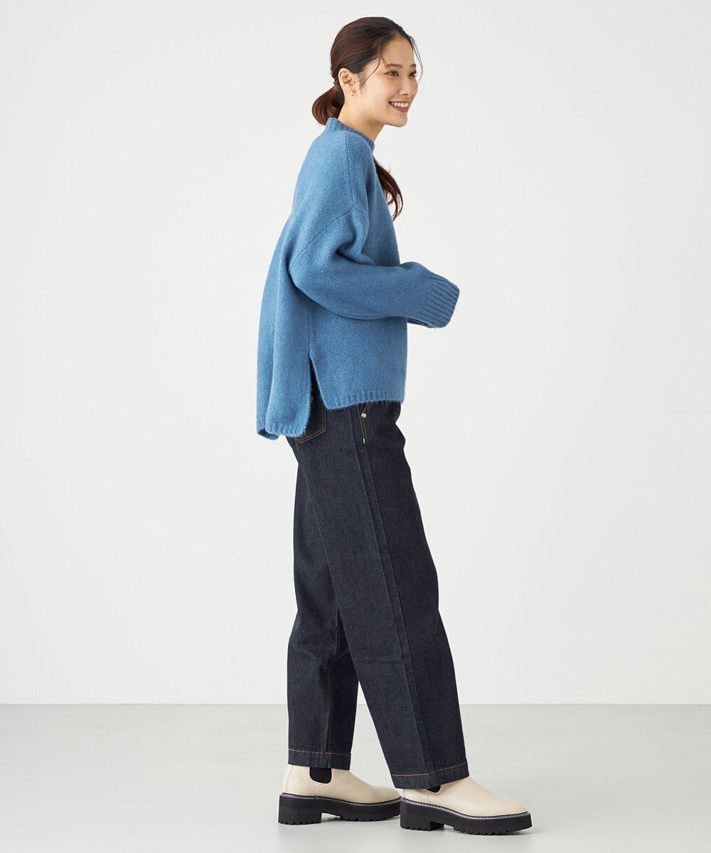 SHARE PARK LADIES スフレヤーンモックネックニット 