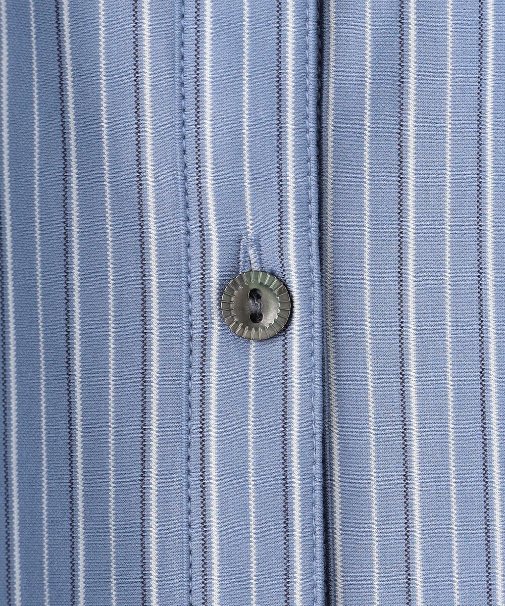 J.PRESS LADIES ストライプジャージー シャツライク カットソー 