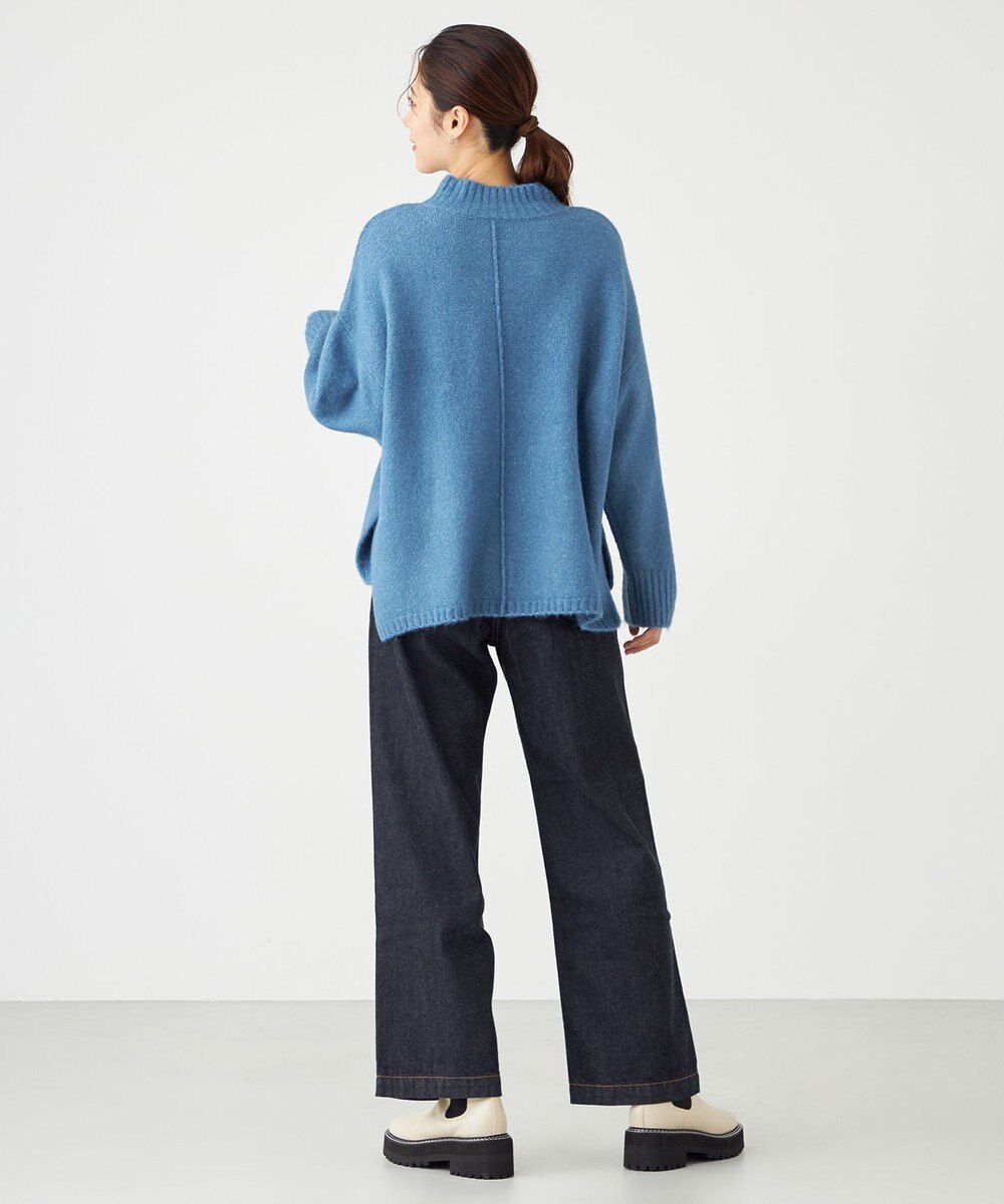 SHARE PARK LADIES スフレヤーンモックネックニット 