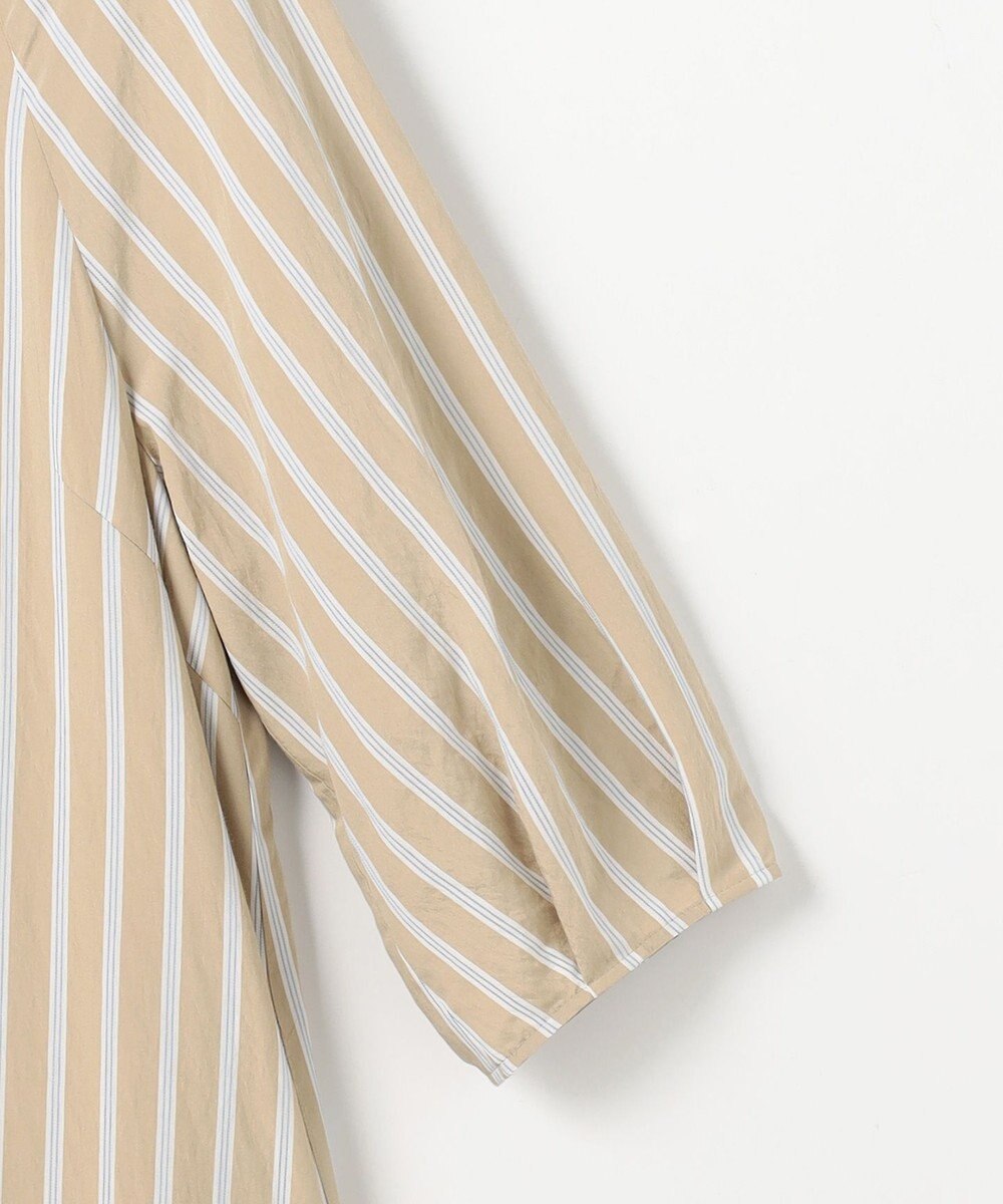 自由区 L 【17号サイズまで展開】ビスコースナイロンドビーストライプ ワンピース 