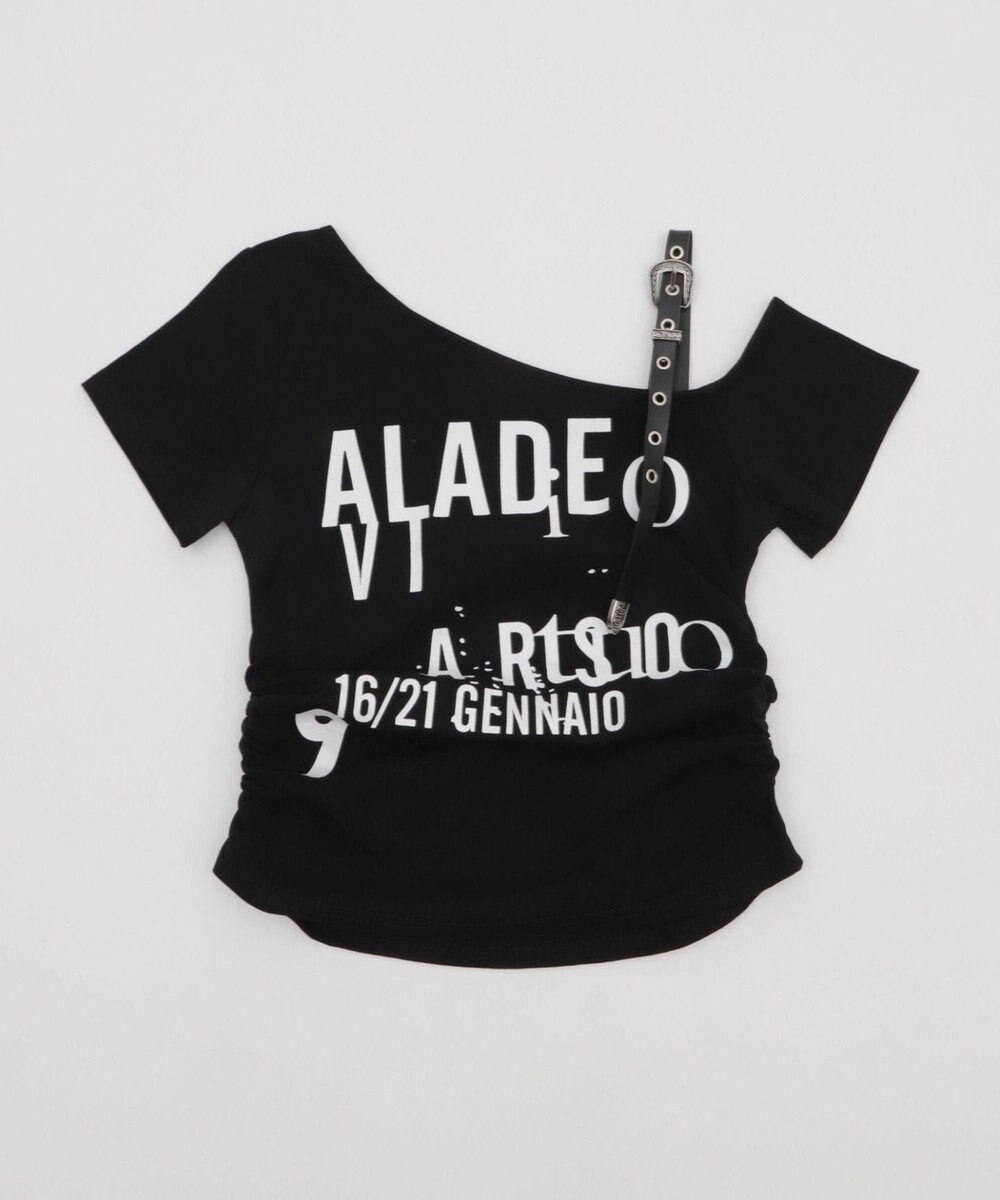 WEGO ハトメショルダーロゴワンショルT 