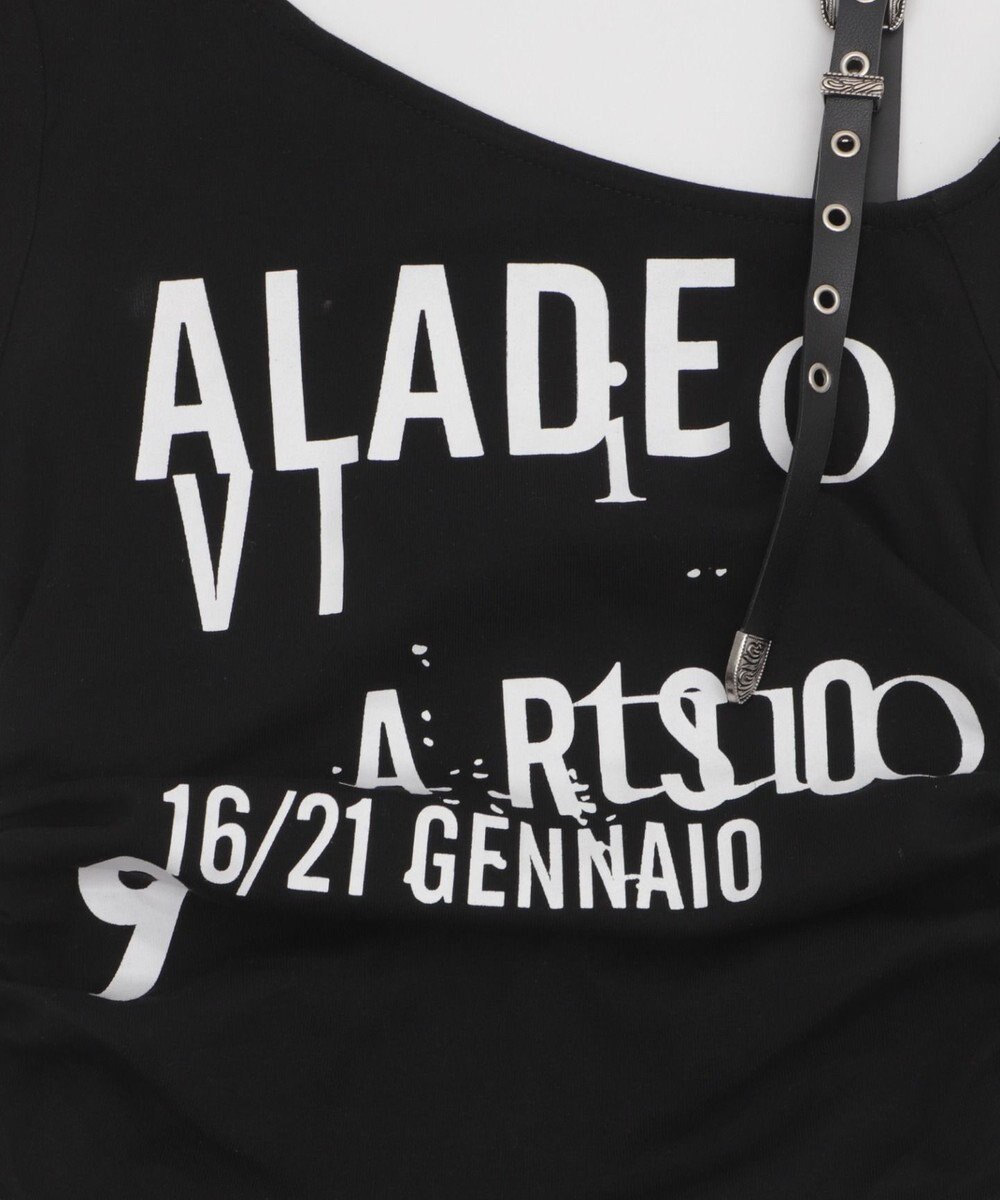 WEGO ハトメショルダーロゴワンショルT 