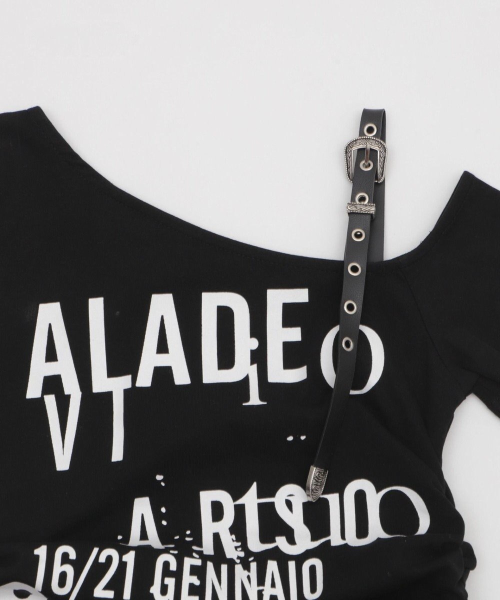 WEGO ハトメショルダーロゴワンショルT 