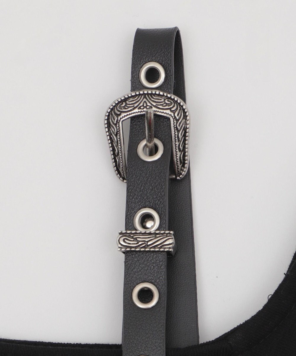 WEGO ハトメショルダーロゴワンショルT 