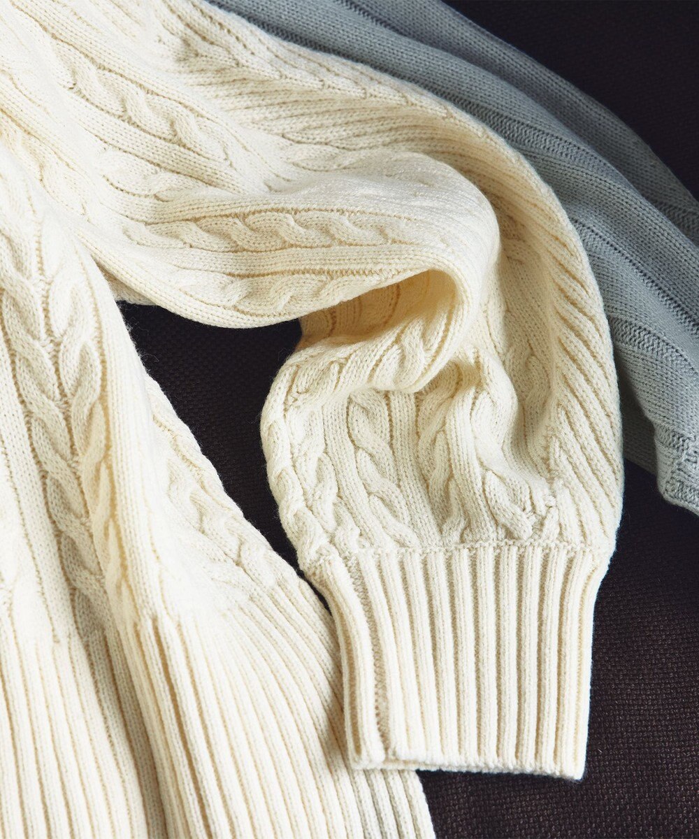 組曲 バルキーケーブル ニット 