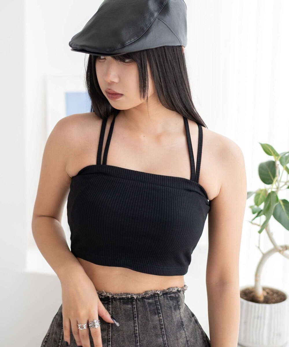 WEGO 【カップ付きインナー】なちゅ盛れカップインマルチWAYキャミ 