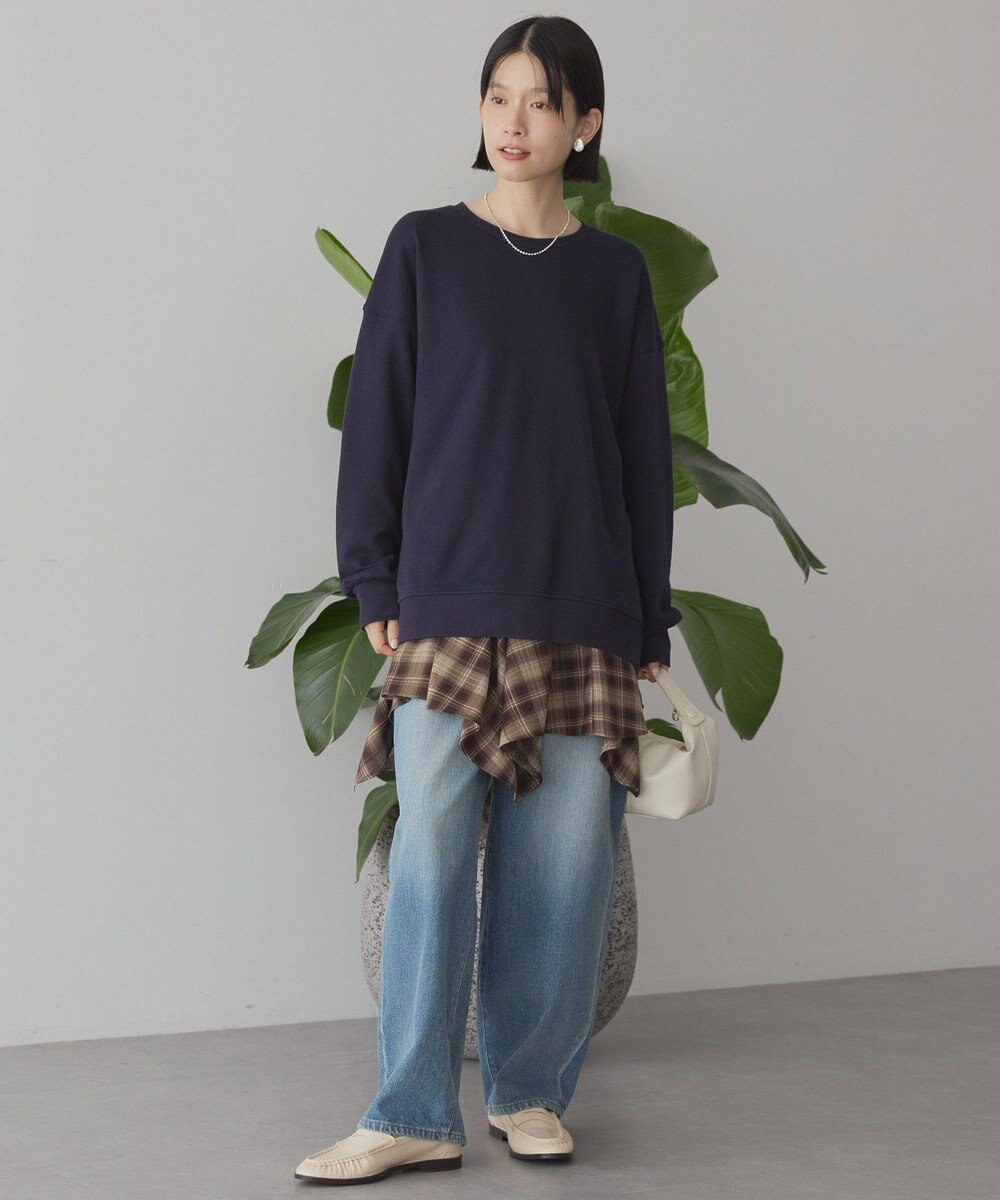 AMERICAN HOLIC バックギャザー裏毛プルオーバー 