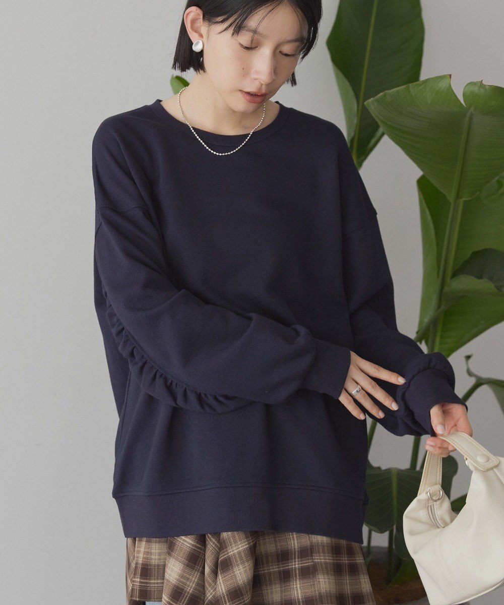 AMERICAN HOLIC バックギャザー裏毛プルオーバー 