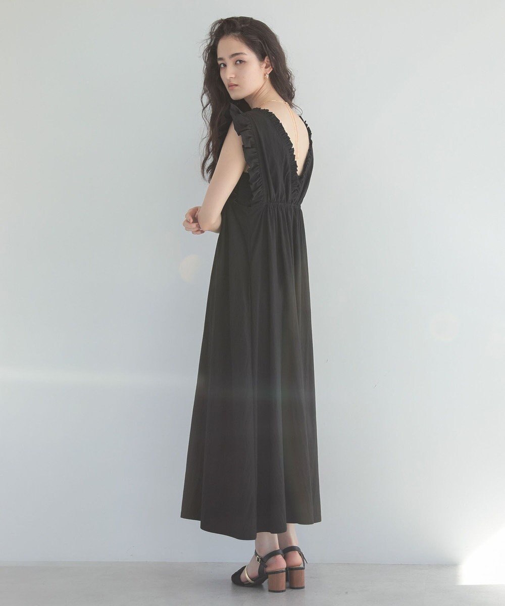 Green Parks ■ＥＳＣＡＲ　フリルＶネックワンピース 