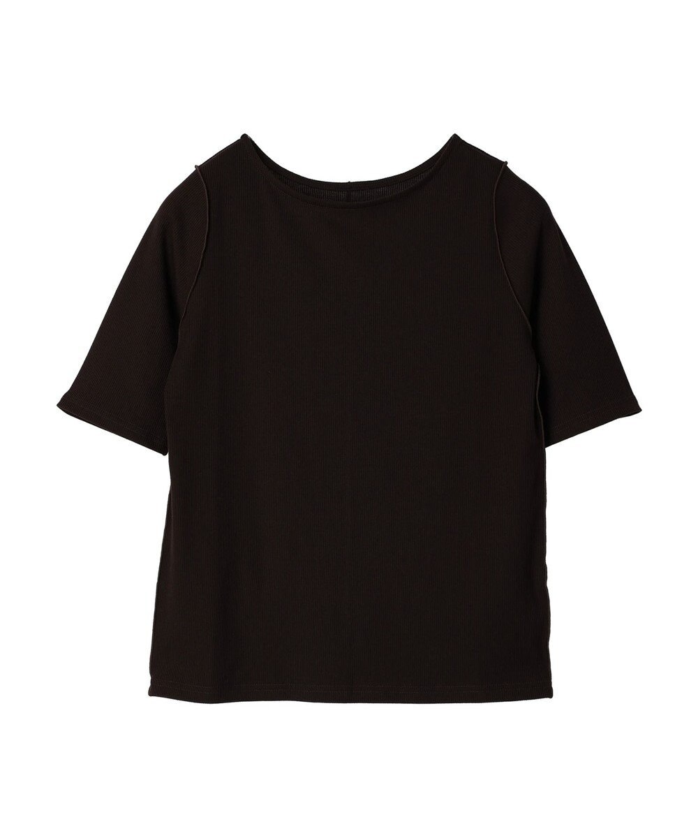 Green Parks ５分袖カットリブプルオーバー 