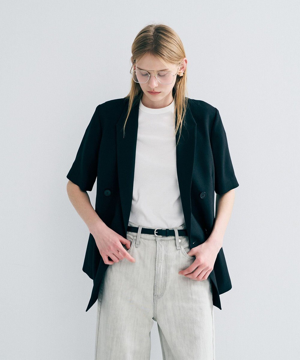 uncrave ウォッシャブルドライサップ ハーフスリーブジャケット 