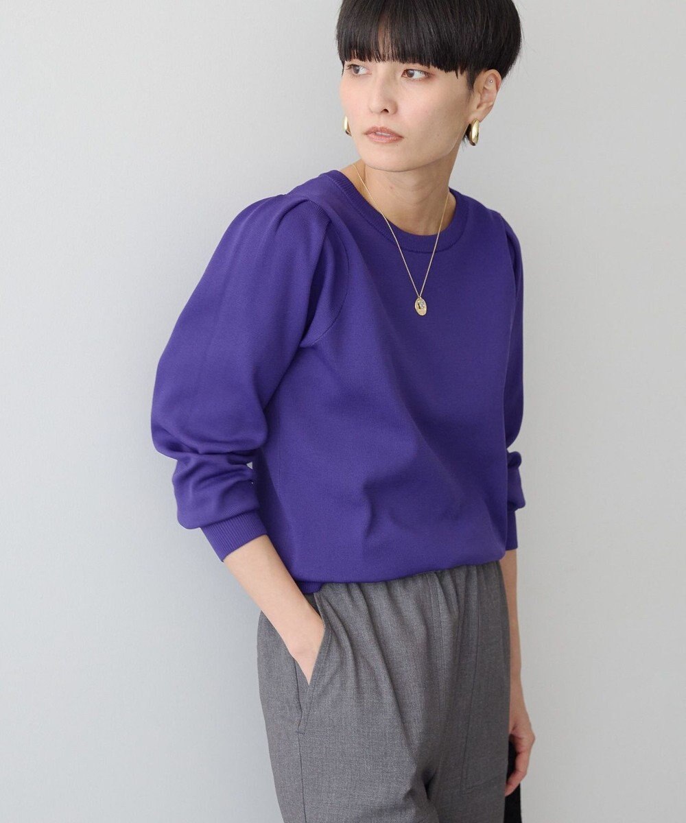 AMERICAN HOLIC エコカルットショルダータックニットプルオーバー 