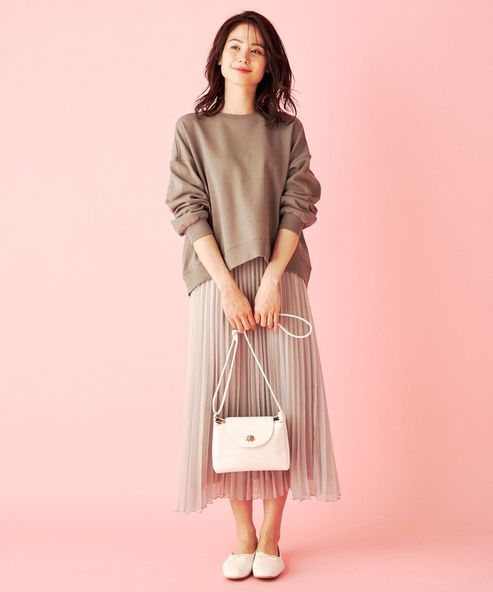 ANY 【洗える】シアーアコーディオン プリーツスカート 