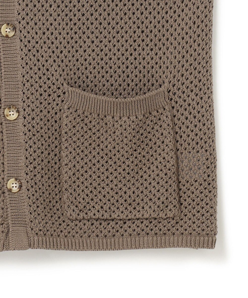 J.PRESS YORK STREET 【UNISEX】テープヤーンメッシュ カーディガン 