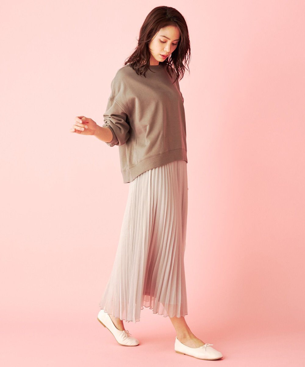 ANY 【洗える】シアーアコーディオン プリーツスカート 