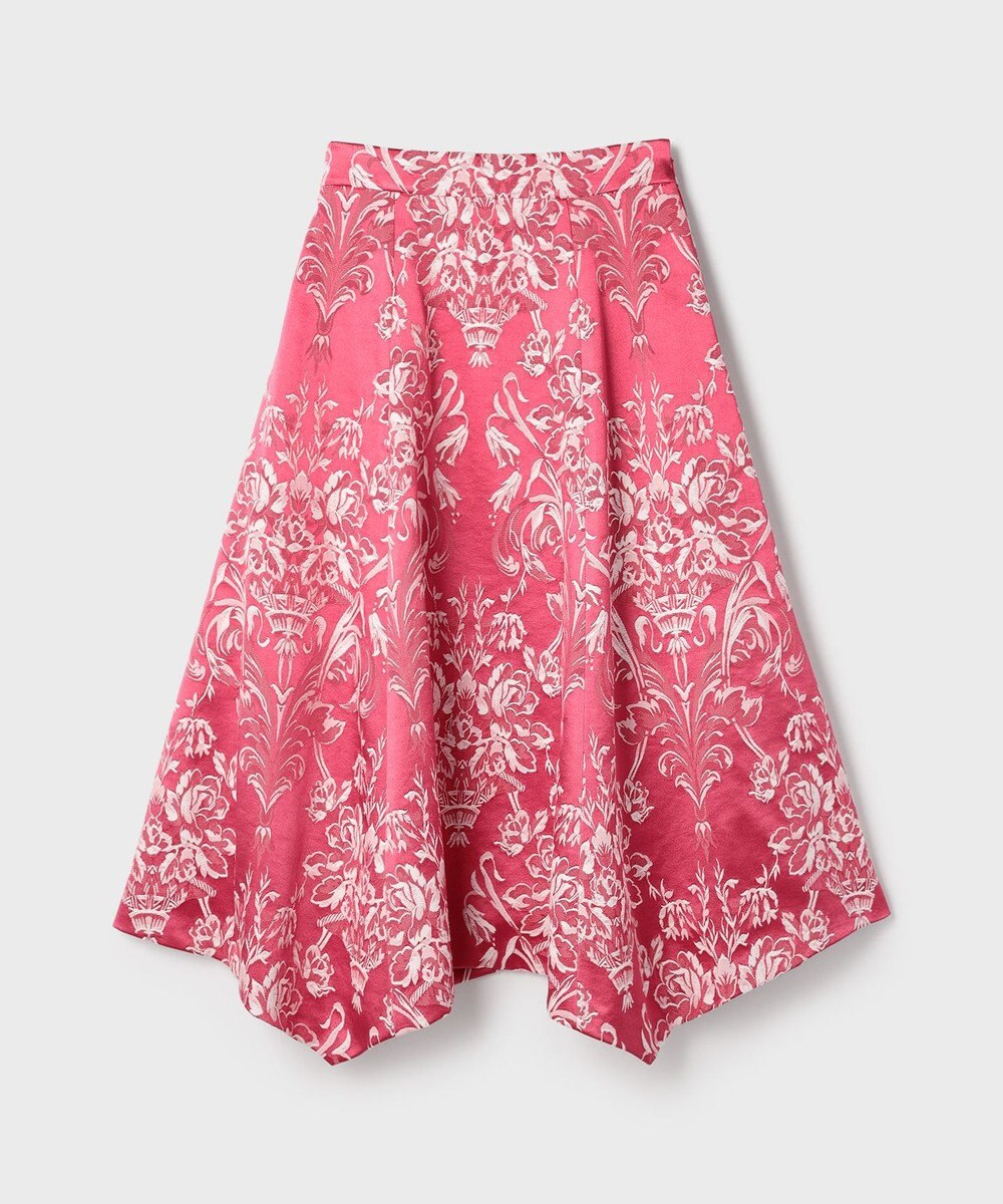 GRACE CONTINENTAL オーナメントジャガードハンカチヘムスカート 