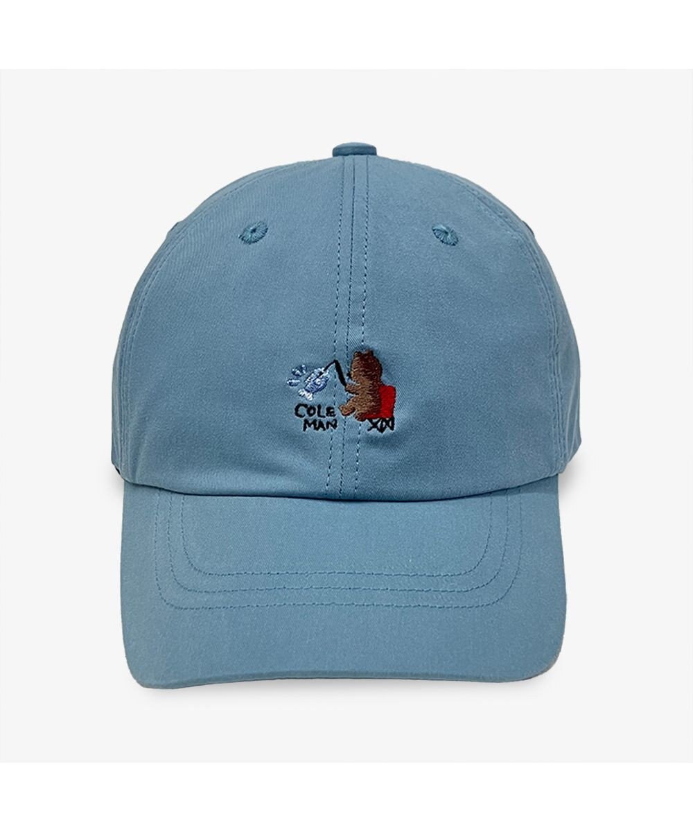 林八百吉商店 Coleman　キッズ  くまさん刺繡ツイルキャップ 