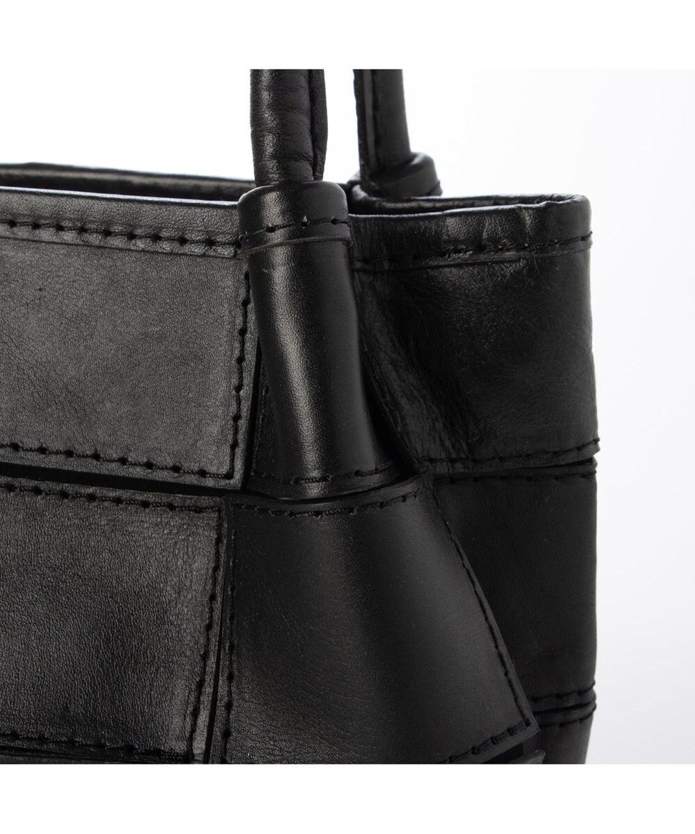 UNBILLION ピークスピーク PEAKSPEAK / 牛革パッチワーク・フラップトートS 