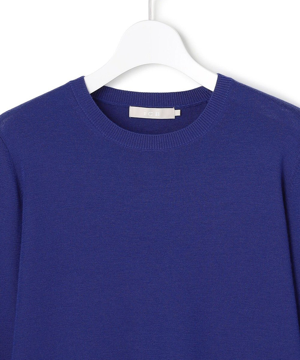 ICB 【洗える】 エクストラファインメリノ クルーネックプルオーバー 
