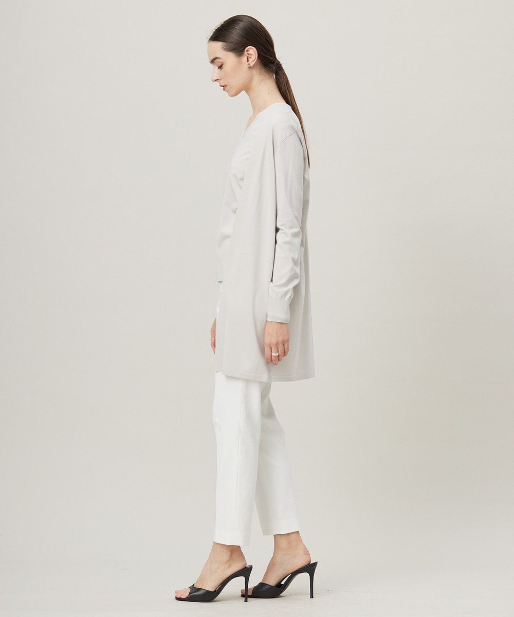 ICB 【洗える】シンセティックハイゲージ ロングカーディガン 