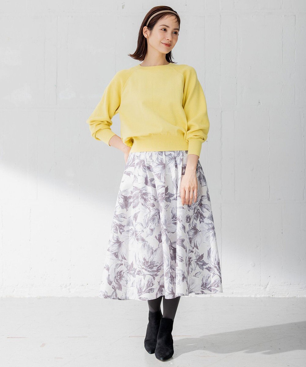 組曲 【選べる8色展開・春まで使える！】バックレースカラー ニット 