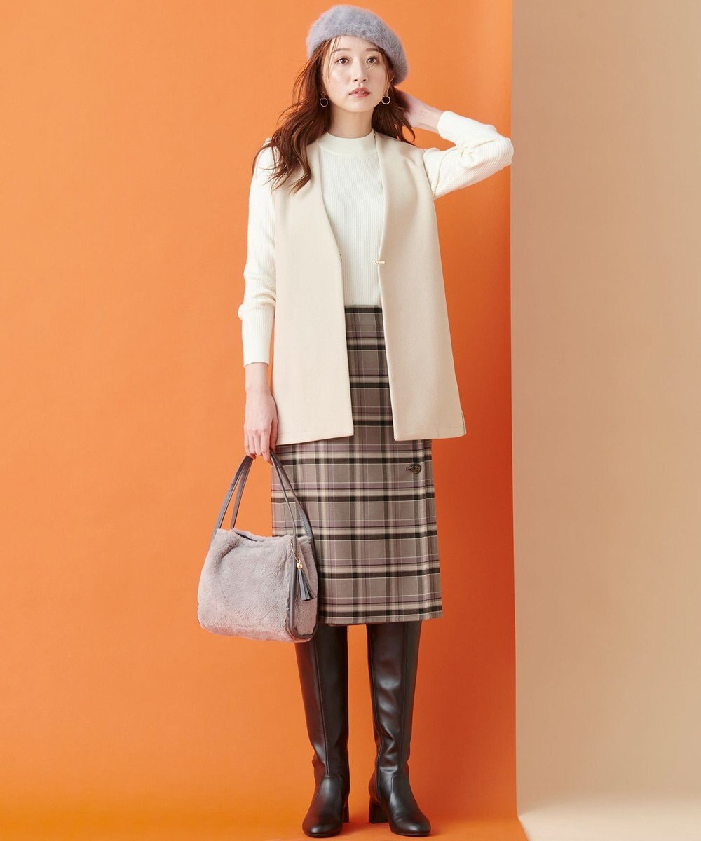 ANY SIS 【美人百花10月号掲載】2WAYリバーシブルラップ スカート 