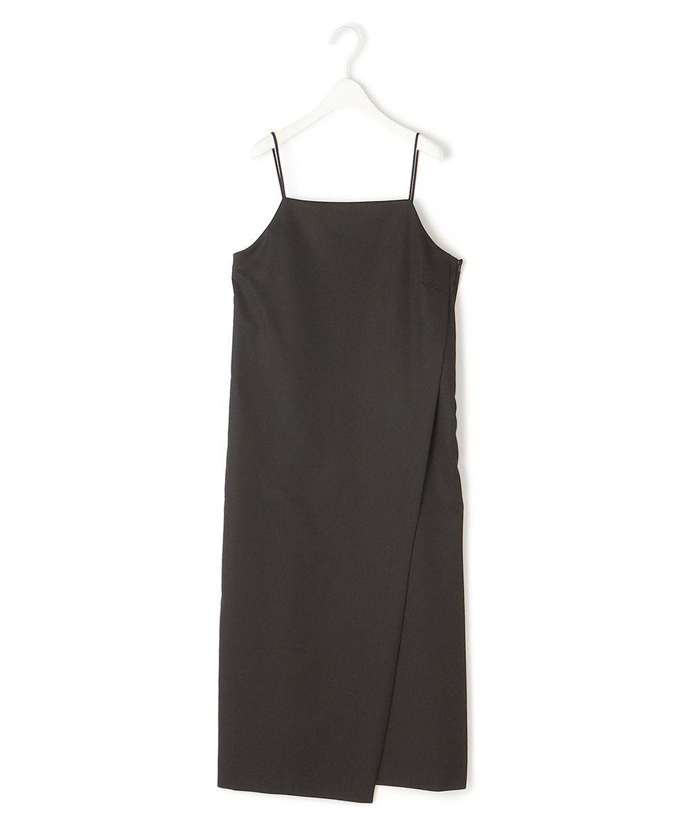 ICB L 【洗える】リヨセルスパンサテン キャミソールワンピース 