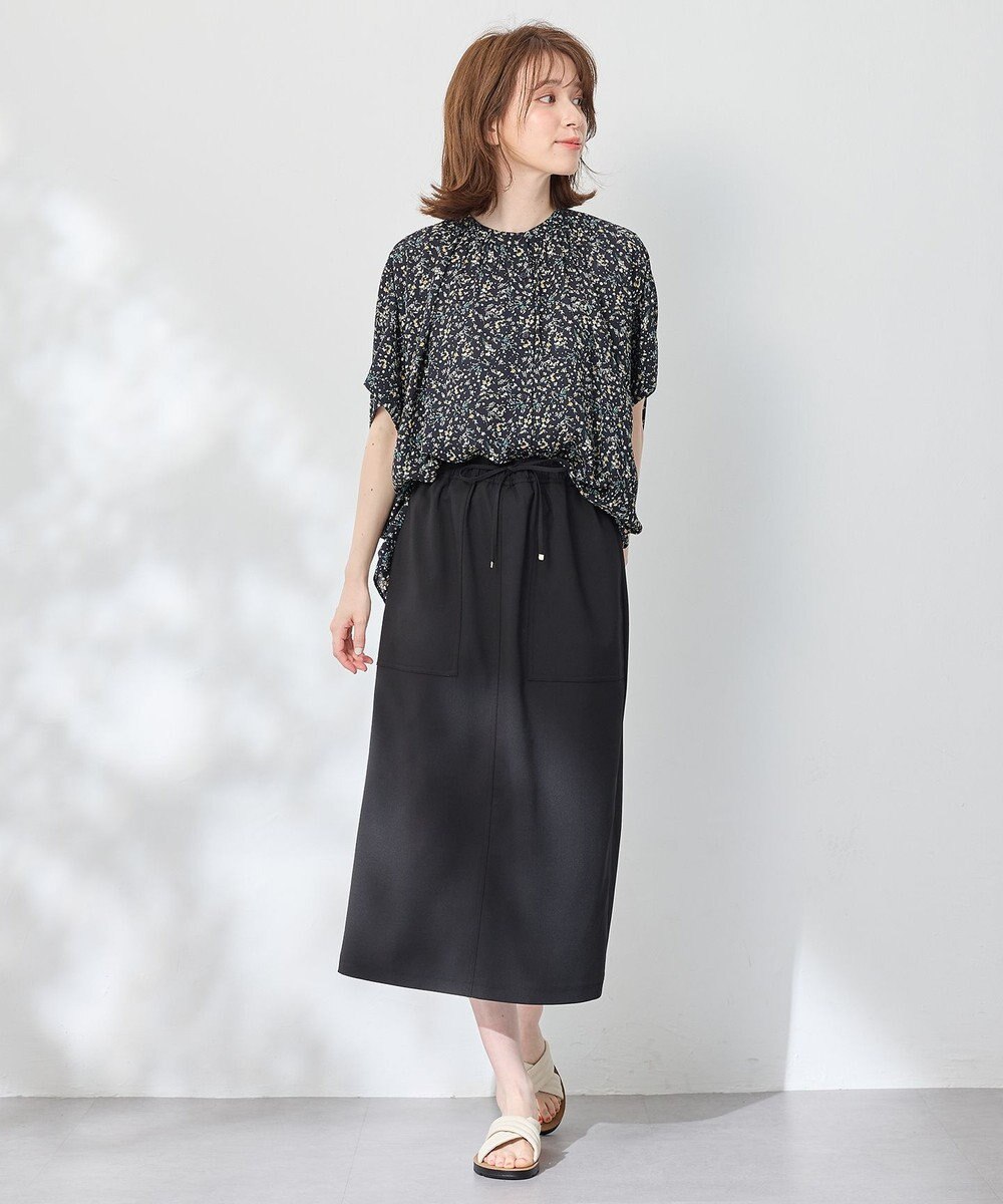 ANY 【洗濯機可】プリントブラウス 