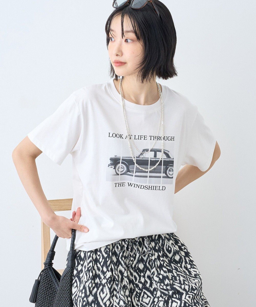 AMERICAN HOLIC フォト&レタリングプリントTシャツ 