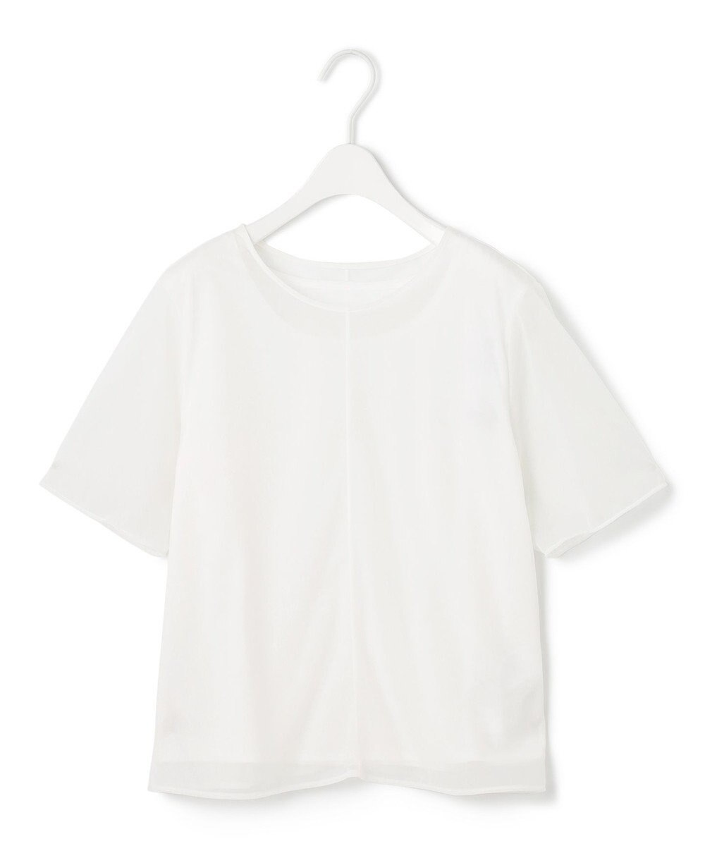 ICB L 【洗える】ハイゲージチュールコンビ カットソー 