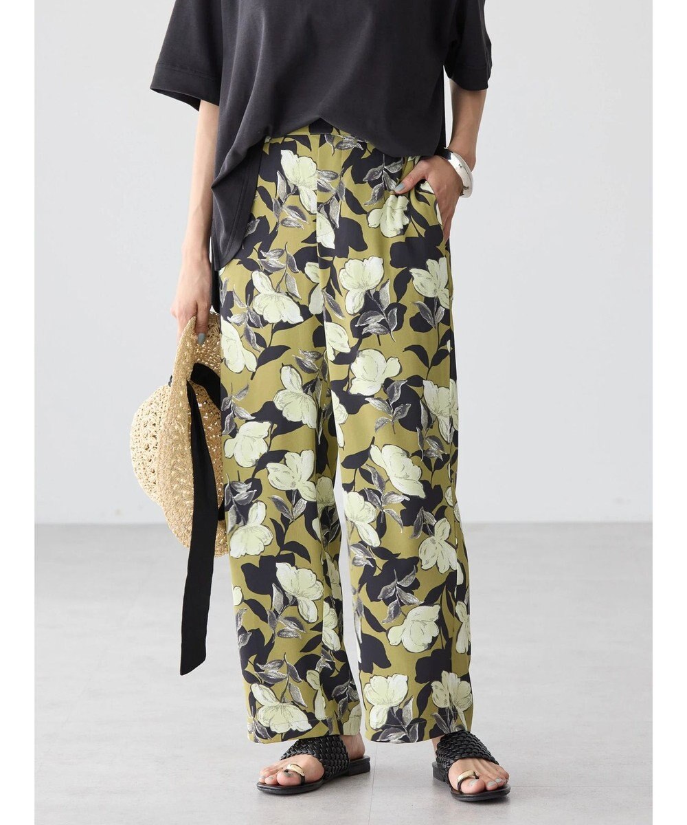 AMERICAN HOLIC イージーケア＋接触冷感プリントリラックスパンツ 