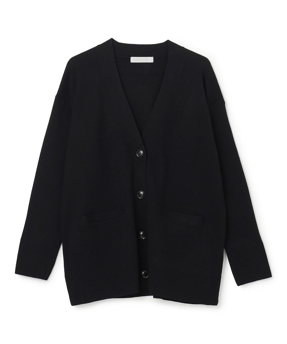 UNFILO 【野呂佳代さん着用】コットンカシミヤニット Vネックカーディガン 