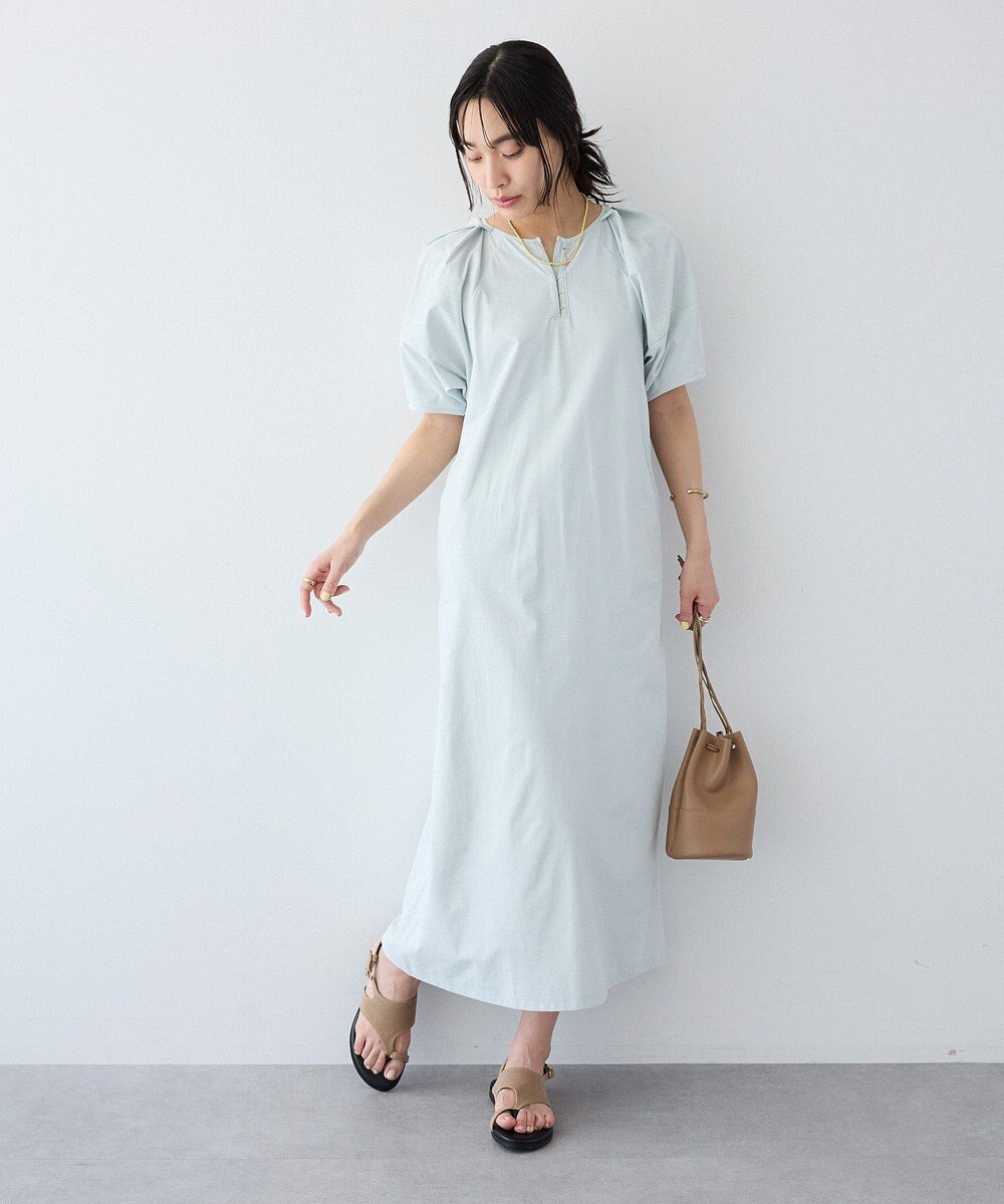 CRAFT STANDARD BOUTIQUE ポーチ付きバルーンスリーブワンピース 