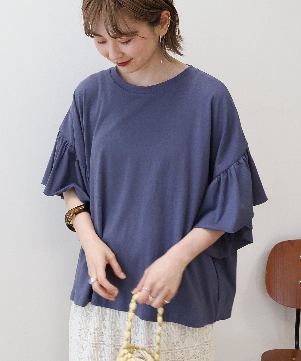 AMERICAN HOLIC バックフリル半袖プルオーバー 