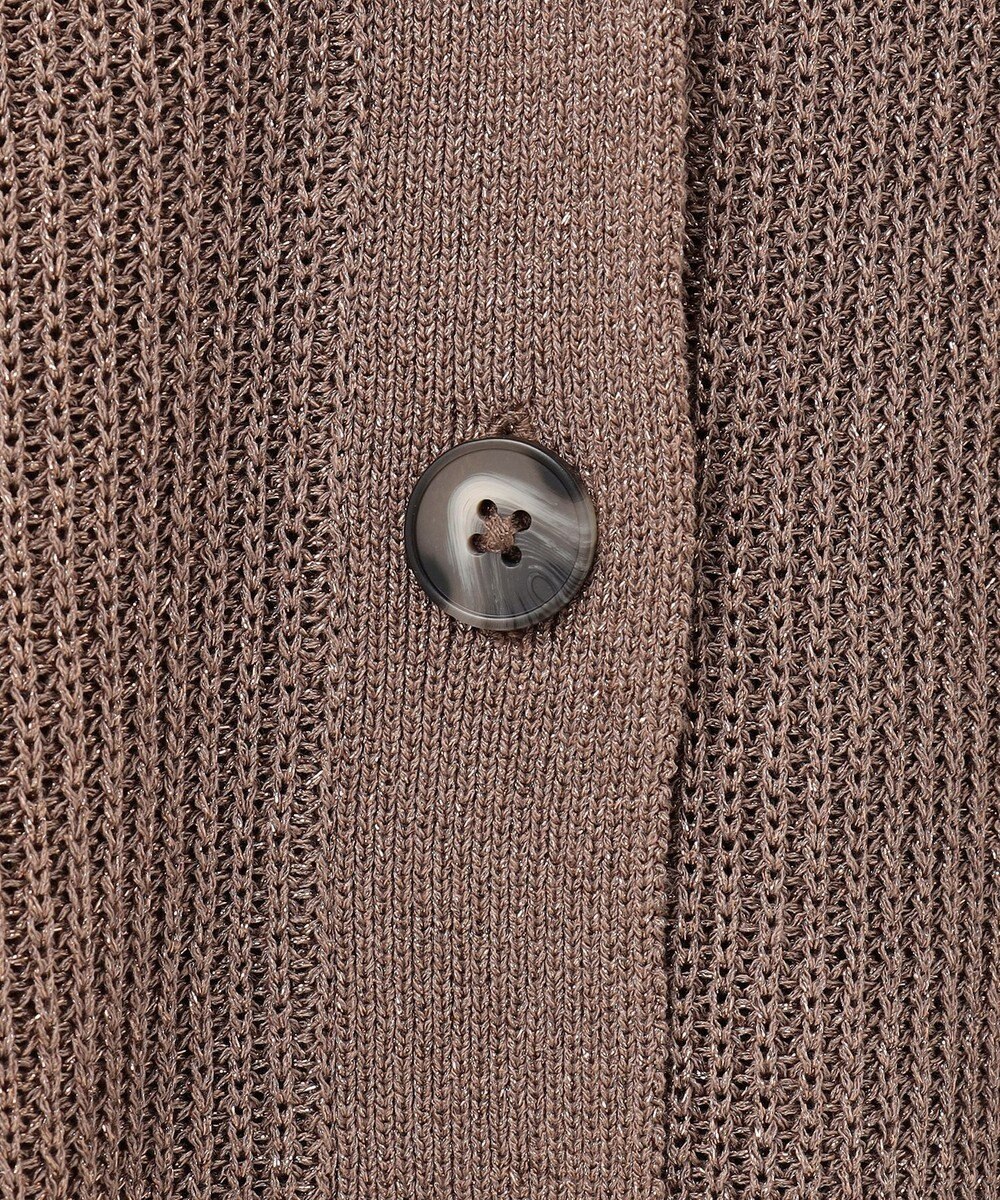 GRACE CONTINENTAL ラメニットカーディガン 